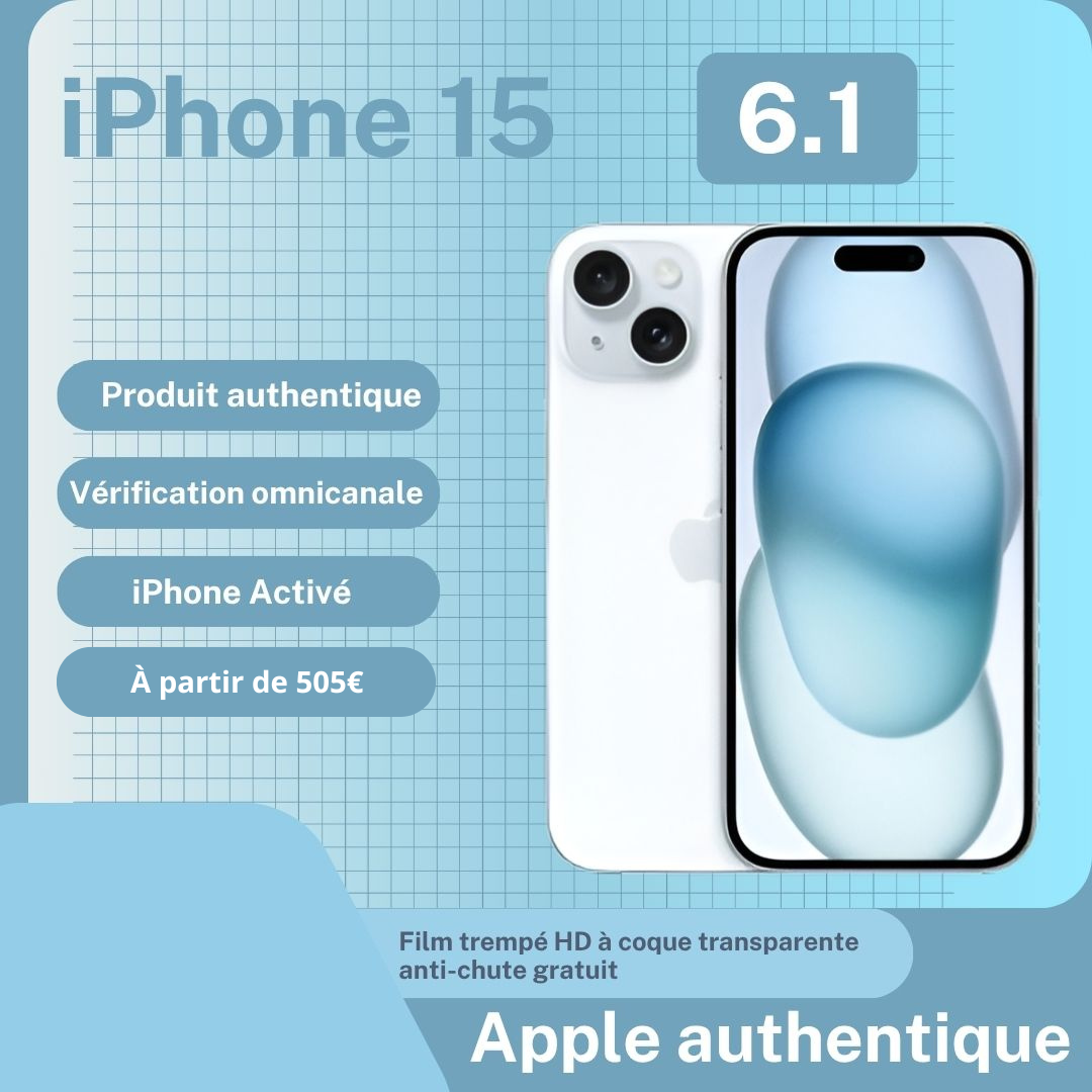 Iphone15 Bleu 128Go