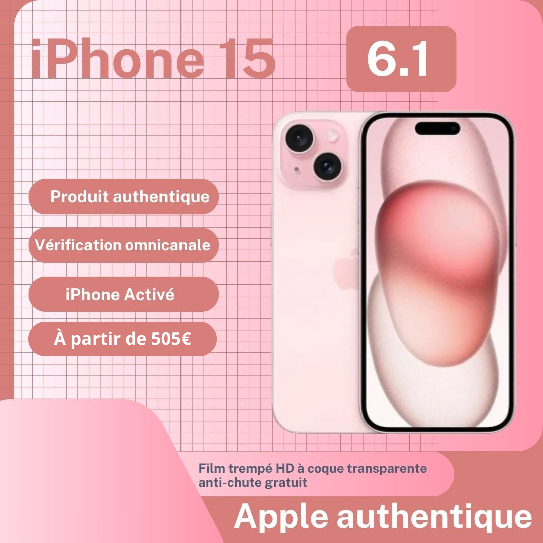 Iphone15 Rose 128Go